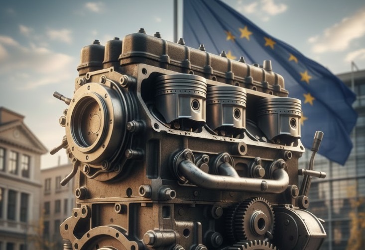 Illustrazione Motore termico 2035: l'errore europeo che fa il gioco della Cina