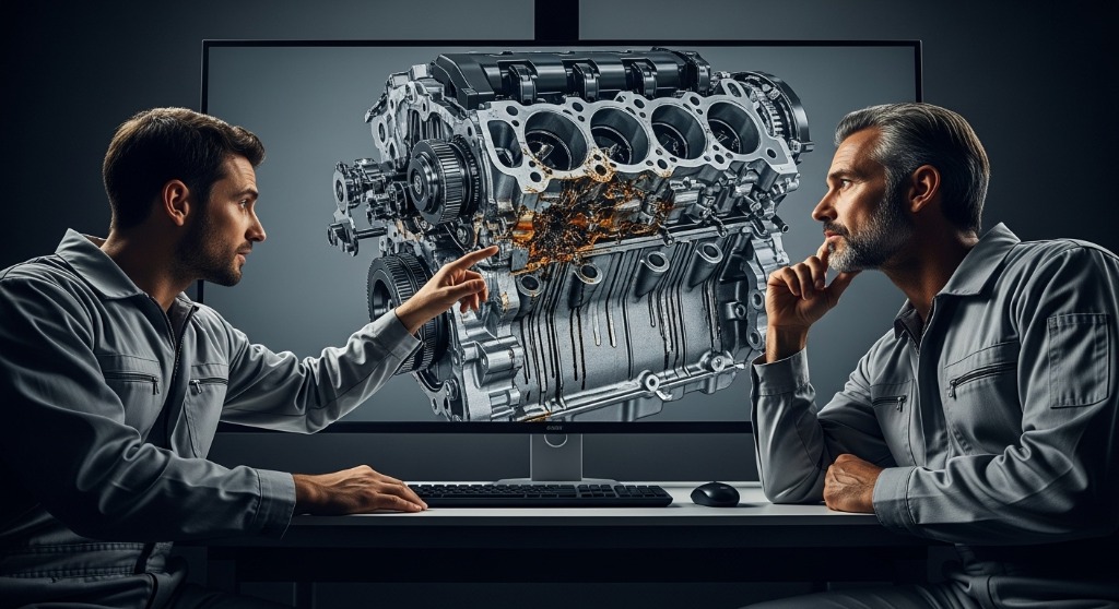 Illustrazione Motori a benzina: l'errore di progettazione che distrugge il tuo motore in silenzio