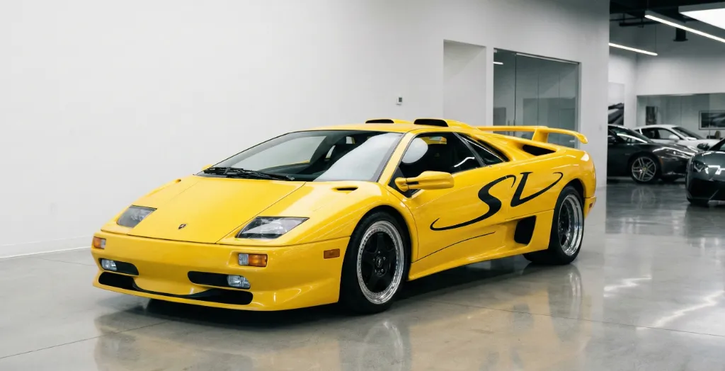 Illustrazione Quando Volkswagen montò un W16 su una Lamborghini Diablo